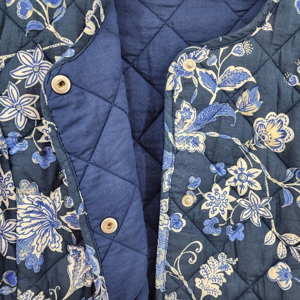 Talbots Women's Jacobean Quilted Jacket  - MP - Picture 4 of 8
